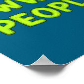 Christmas Eww, People Funny Sarcastic Santa Hat Xm Poster (Hoek)