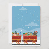 Christmas Express Photo Holiday Kaart (Achterkant)