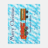 Christmas Express - Prettig Kerstfeest Fleece Deken (Voorkant)