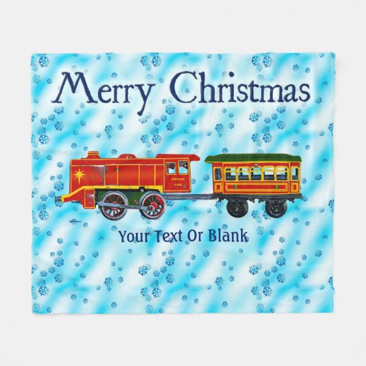 Christmas Express - Prettig Kerstfeest Fleece Deken (Voorkant (Horizontaal))