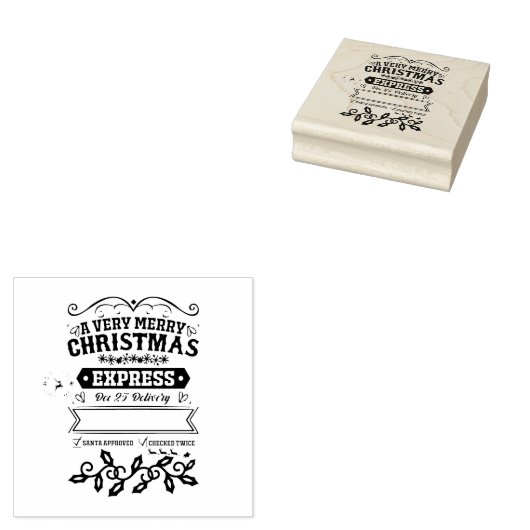 Christmas Express Rubberstempel (Gestempeld)