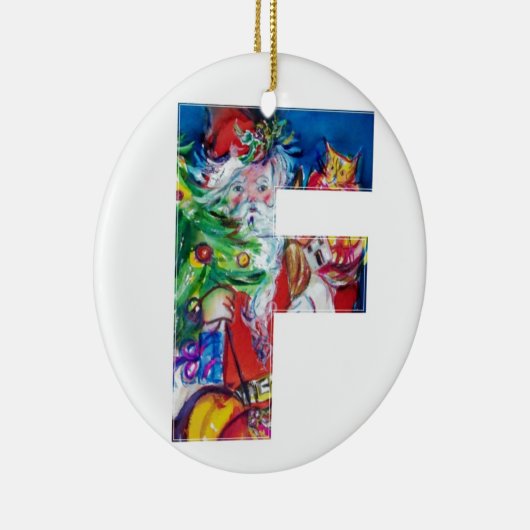 CHRISTMAS F BRIEF/SANTA MET CHRISTMAS TREE KERAMISCH ORNAMENT (Rechts)