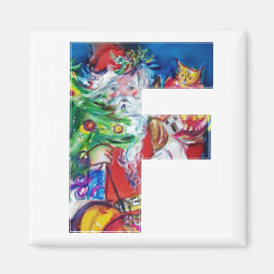 CHRISTMAS F BRIEF/SANTA MET CHRISTMAS TREE MAGNEET