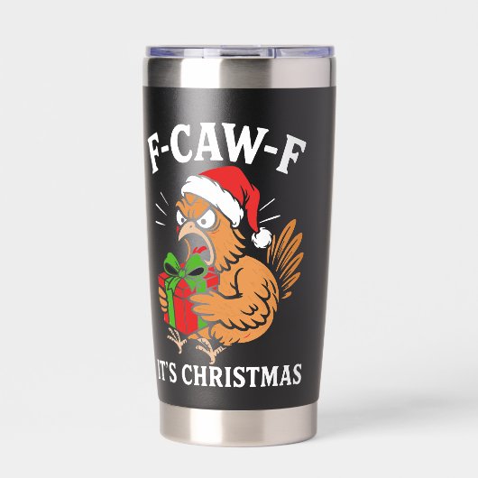 Christmas F-CAW-F Geïsoleerde Drinkbeker (Voorkant)