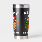 Christmas F-CAW-F Geïsoleerde Drinkbeker (Rechts)