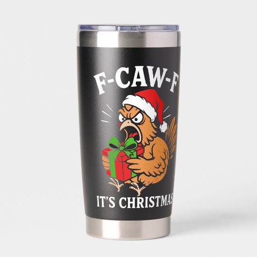 Christmas F-CAW-F Geïsoleerde Drinkbeker (Achterkant)