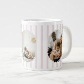 Christmas Fa La La Latte Retro Photo Specialty Mug Grote Koffiekop (Voorkant rechts)