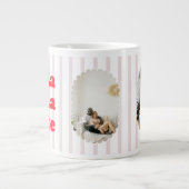 Christmas Fa La La Latte Retro Photo Specialty Mug Grote Koffiekop (Voorkant)