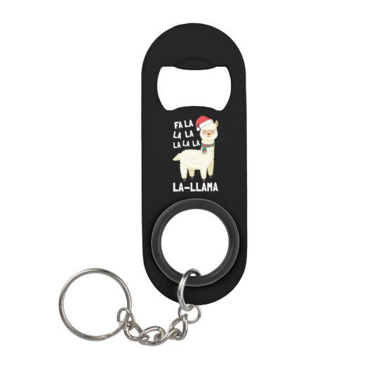 Christmas Fa La Llama Essential Mini Flessenopener (Voorkant)