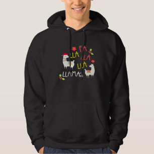 Christmas Fa La Llama Zingen Schattige Hoodie