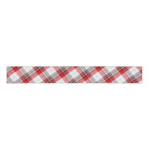 Christmas Fabric Plaid & Gingerbread Santa Grosgrain Lint (Voorkant)