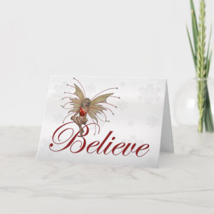 Christmas Faerie Believe 2 - Vakantie Groeten Kaar Feestdagen Kaart
