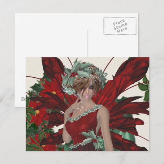 Christmas Fairy Briefkaart (Voorkant / Achterkant)