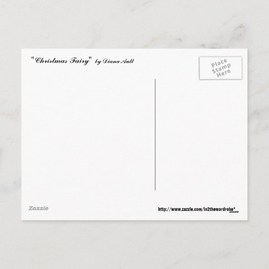 Christmas Fairy Briefkaart (Achterkant)