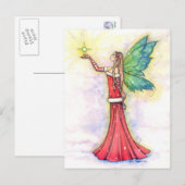 Christmas Fairy Briefkaart beroemd gemaakt door Mo (Voorkant / Achterkant)