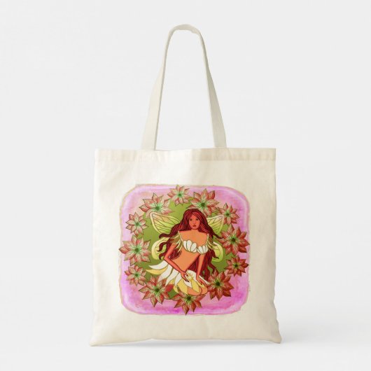 Christmas Fairy canvas tas (Achterkant)