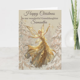 Christmas Fairy Card for Granddaughter Kaart