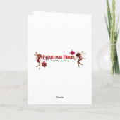 Christmas Fairy Collectie - Bruin Natuurlijk Haar Kaart (Achterkant)