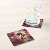 Christmas Fairy Collectie - Bruin Natuurlijk Haar Kartonnen Onderzetters (Insitu)