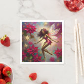 Christmas Fairy Collectie - Bruin Natuurlijk Haar Servet (Insitu)