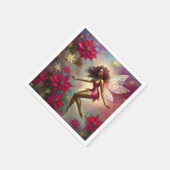 Christmas Fairy Collectie - Bruin Natuurlijk Haar Servet (Hoek)