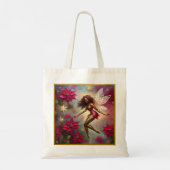 Christmas Fairy Collectie - Bruin Natuurlijk Haar Tote Bag (Achterkant)