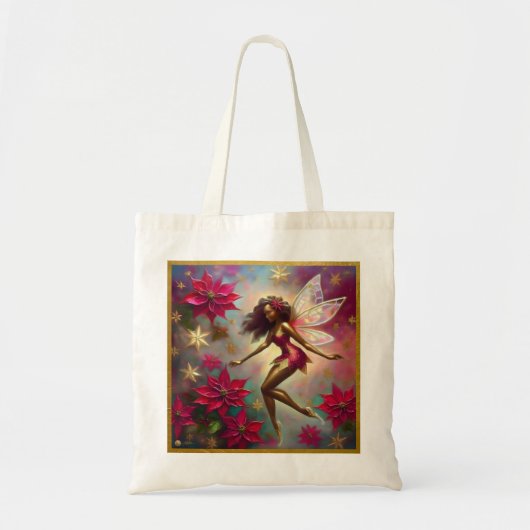 Christmas Fairy Collectie - Bruin Natuurlijk Haar Tote Bag (Voorkant)