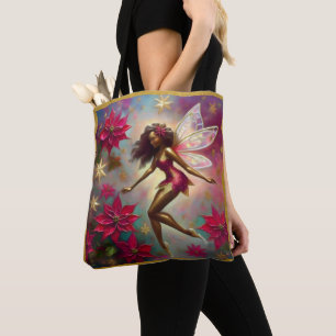 Christmas Fairy Collectie - Bruin Natuurlijk Haar Tote Bag