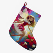 Christmas Fairy Collectie - Copper Ginger Hair Grote Kerstsok (Voorkant (Hangend))