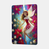 Christmas Fairy Collectie - Copper Ginger Hair Metalen Ornament (Voorkant links)