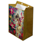 Christmas Fairy Collectie - Donkerbruin haar Medium Cadeauzakje (Voorkant Gekanteld)