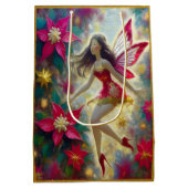 Christmas Fairy Collectie - Donkerbruin haar Medium Cadeauzakje (Achterkant)