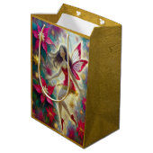 Christmas Fairy Collectie - Donkerbruin haar Medium Cadeauzakje (Achterkant Gekanteld)