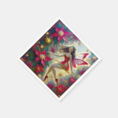 Christmas Fairy Collectie - Donkerbruin haar Servet (Hoek)