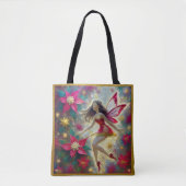Christmas Fairy Collectie - Donkerbruin haar Tote Bag (Voorkant)