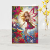 Christmas Fairy Collectie - Ginger Hair Kaart (Gele Bloem)