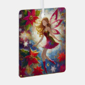 Christmas Fairy Collectie - Ginger Hair Metalen Ornament (Voorkant Rechts)