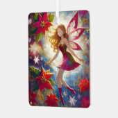 Christmas Fairy Collectie - Ginger Hair Metalen Ornament (Voorkant links)