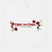 Christmas Fairy Collectie - Ginger Hair Metalen Ornament (Achterkant)