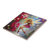 Christmas Fairy Collectie - Honing Blond Haar Tegeltje (Zijkant)