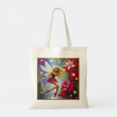 Christmas Fairy Collectie - Honing Blond Haar Tote Bag (Achterkant)