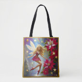 Christmas Fairy Collectie - Honing Blond Haar Tote Bag (Voorkant)