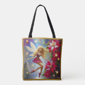Christmas Fairy Collectie - Honing Blond Haar Tote Bag (Achterkant)