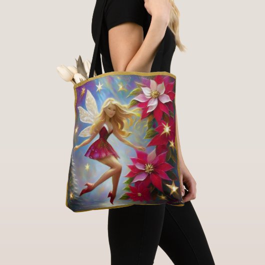 Christmas Fairy Collectie - Honing Blond Haar Tote Bag (Dichtbij)