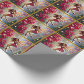 Christmas Fairy Collectie - Licht Auburn Haar Cadeaupapier (Hoek)