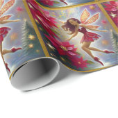 Christmas Fairy Collectie - Licht Auburn Haar Cadeaupapier (Rol Hoek)