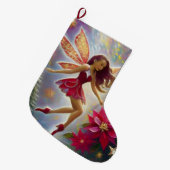 Christmas Fairy Collectie - Licht Auburn Haar Grote Kerstsok (Voorkant (Hangend))
