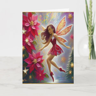 Christmas Fairy Collectie - Licht Auburn Haar Kaart