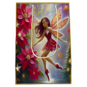 Christmas Fairy Collectie - Licht Auburn Haar Medium Cadeauzakje (Achterkant)