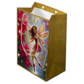 Christmas Fairy Collectie - Licht Auburn Haar Medium Cadeauzakje (Achterkant Gekanteld)
